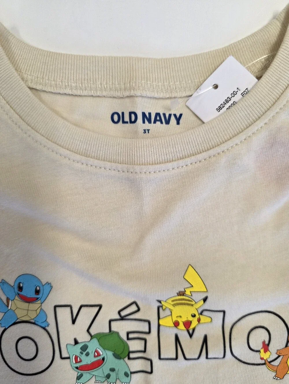 Old Navy Cream Kids' Pokémon Short-Sleeve Tee